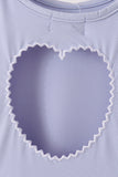 Dusty Blue Scalloped Dress