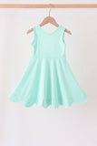 Mint Scalloped Dress