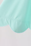 Mint Scalloped Dress