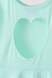 Mint Scalloped Dress