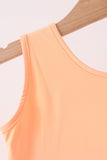 Coral Scalloped Dress