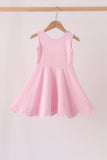 Pink Scalloped Dress