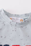 Patriotic USA french knot boy top