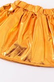 Purple gold LSU tiger sequin laser skort set