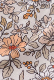 Beige vintage floral girl set