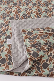 Camouflage antler embroidery blanket (57*63 inch)