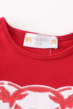 Alabama sequin mom&me top