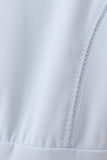Blue active sporty ruffle tennis dress