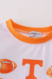 Orange tennessee football boy top