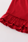 Maroon roll tide football girl set