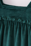 Forest velvet mom&me dress