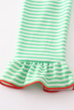 Green christmas grinch embroidery girl set