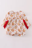 Christmas gingerbread house print girl bubble