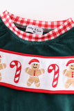 Forest gingerbread velvet embroidery boy bubble