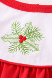 Red christmas holly bishop dress