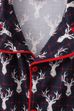 Navy deer print mom gown
