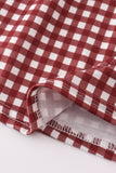 Mississippi MSU embroidery smocked gingham dress