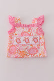 Pink Floral Ruffle Bubble