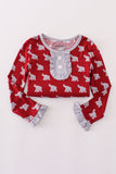 Alabama roll tide elephant print bamboo pajamas set