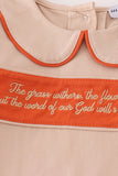 Rust isaiah embroidery pants set