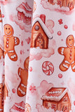Pink gingerbread house bamboo mom pajmas pants