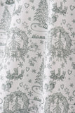 Green christmas tree print mom pajama