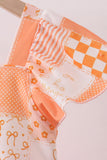 Orange Tennessee patchwork dress