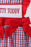 Ole Miss HOTTY TODDY smocked ruffle bubble