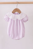 Purple Gingham Lace Bubble
