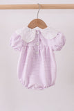 Purple Gingham Lace Bubble