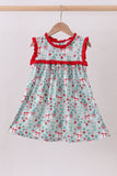 Strawberry Goose Ruffle Ruffle Dress