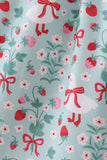 Strawberry Goose Ruffle Ruffle Dress