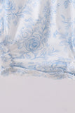 Blue Whale Embroidered Bubble
