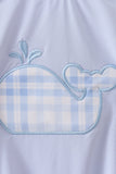 Blue Whale Applique One-Piece Swimsuit