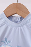 Blue Whale Applique One-Piece Swimsuit