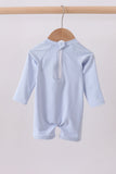 Blue Whale Applique One-Piece Swimsuit