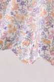 Purple Floral Smocked Dress