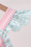 Pink Bow French Knot Bow Dress