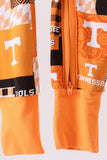 Orange Tennessee VOLS bamboo zipper romper