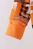 Orange Tennessee VOLS bamboo zipper romper