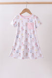 Pink all day adventure bamboo dress