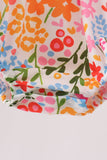 Summer floral print ruffle bubble