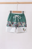 Camouflage duck embroidery swim trunks