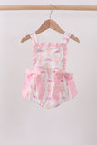 Pink bow castle ruffle bubble