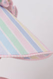 Rainbow stripe bonnet