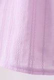 Lavender Smocked Embroidered Bow Jacquard Dress