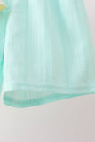 Green Marine Embroidered Jacquard Set