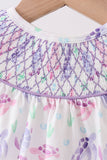 Purple Sea Turtle Smocked Bubble