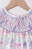 Purple Sea Turtle Smocked Set
