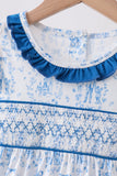 Blue Castle Smocked Ruffle Set